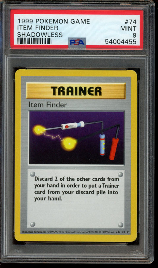 Item Finder (Shadowless) #74 PSA 9