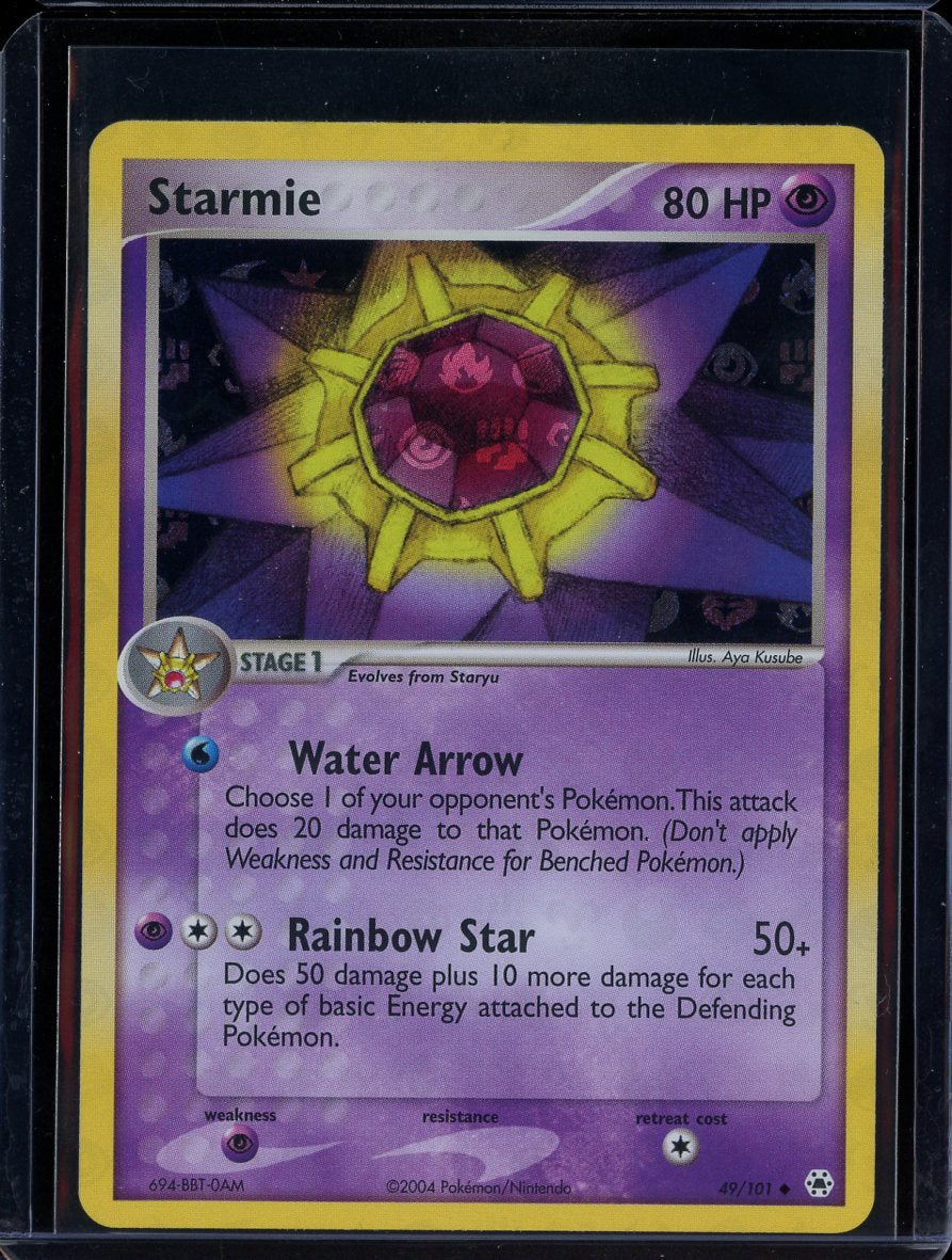 Starmie 49/101 Reverse Holo EX Hidden Legends