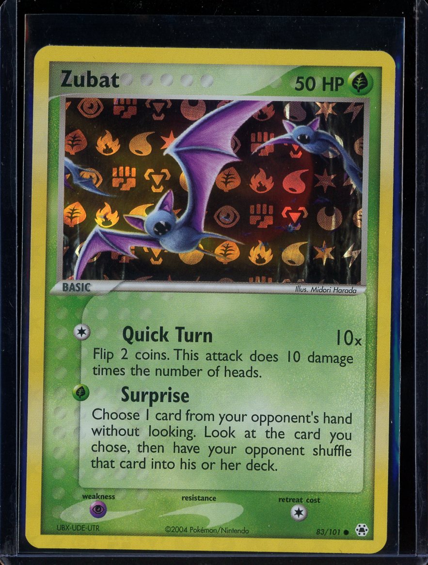 Zubat 83/101 Reverse Holo EX Hidden Legends