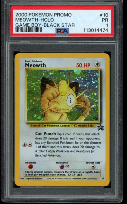 Meowth #10 PSA 1