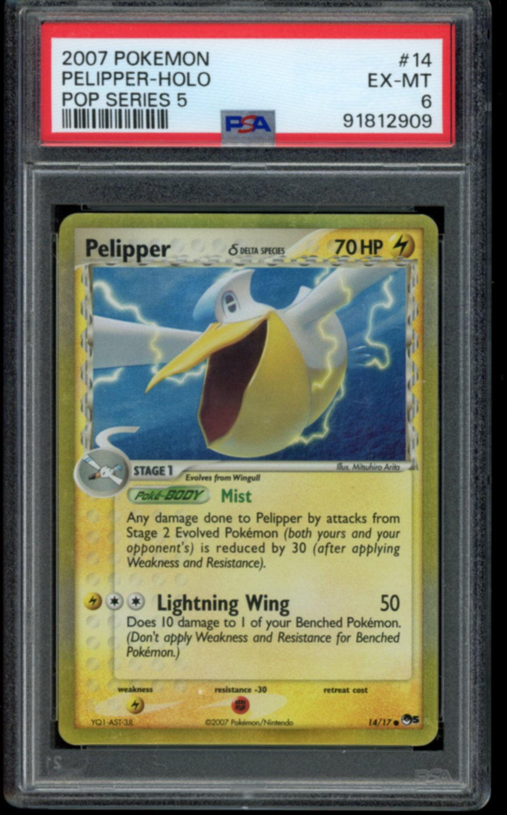 Pelipper #14 PSA 6