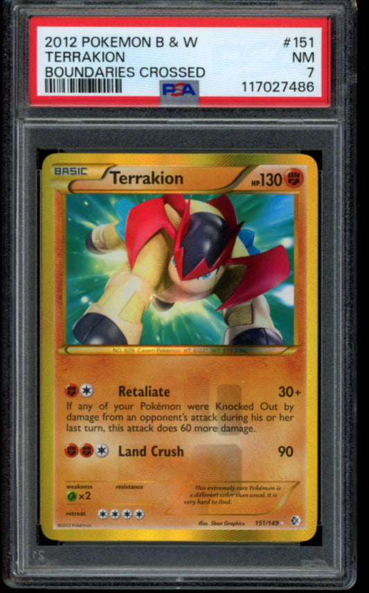 Terrakion (Secret) #151 PSA 7