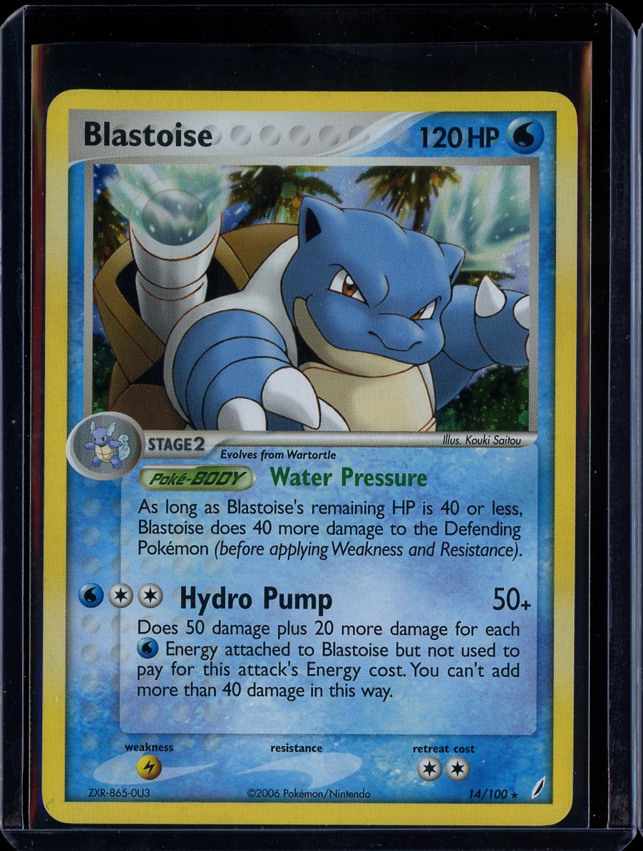 Blastoise 14/100 Holo EX Crystal Guardians