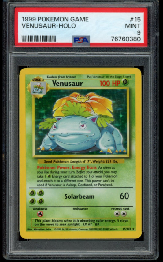 Venusaur #15 PSA 9