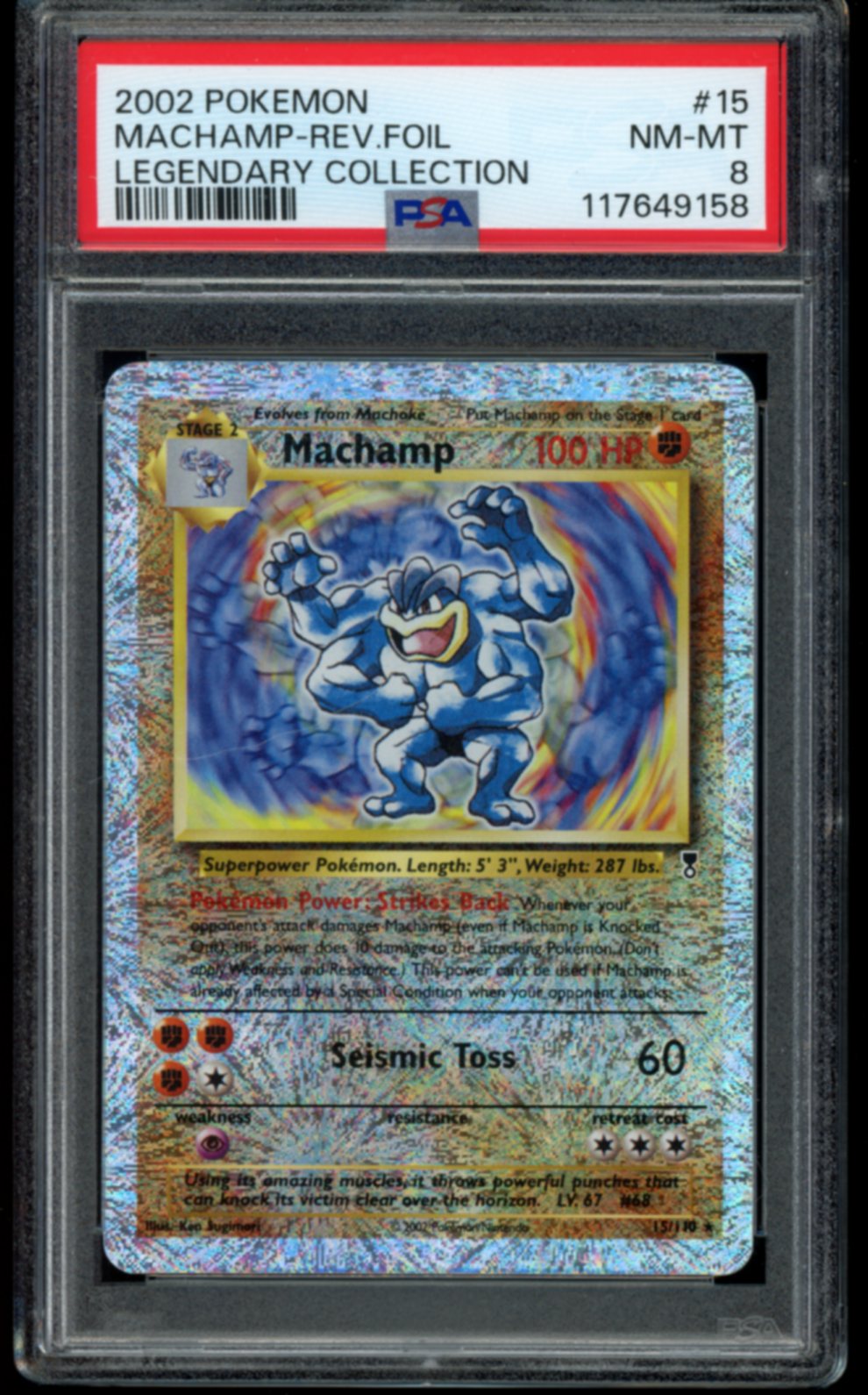 Machamp (Reverse) #15 PSA 8
