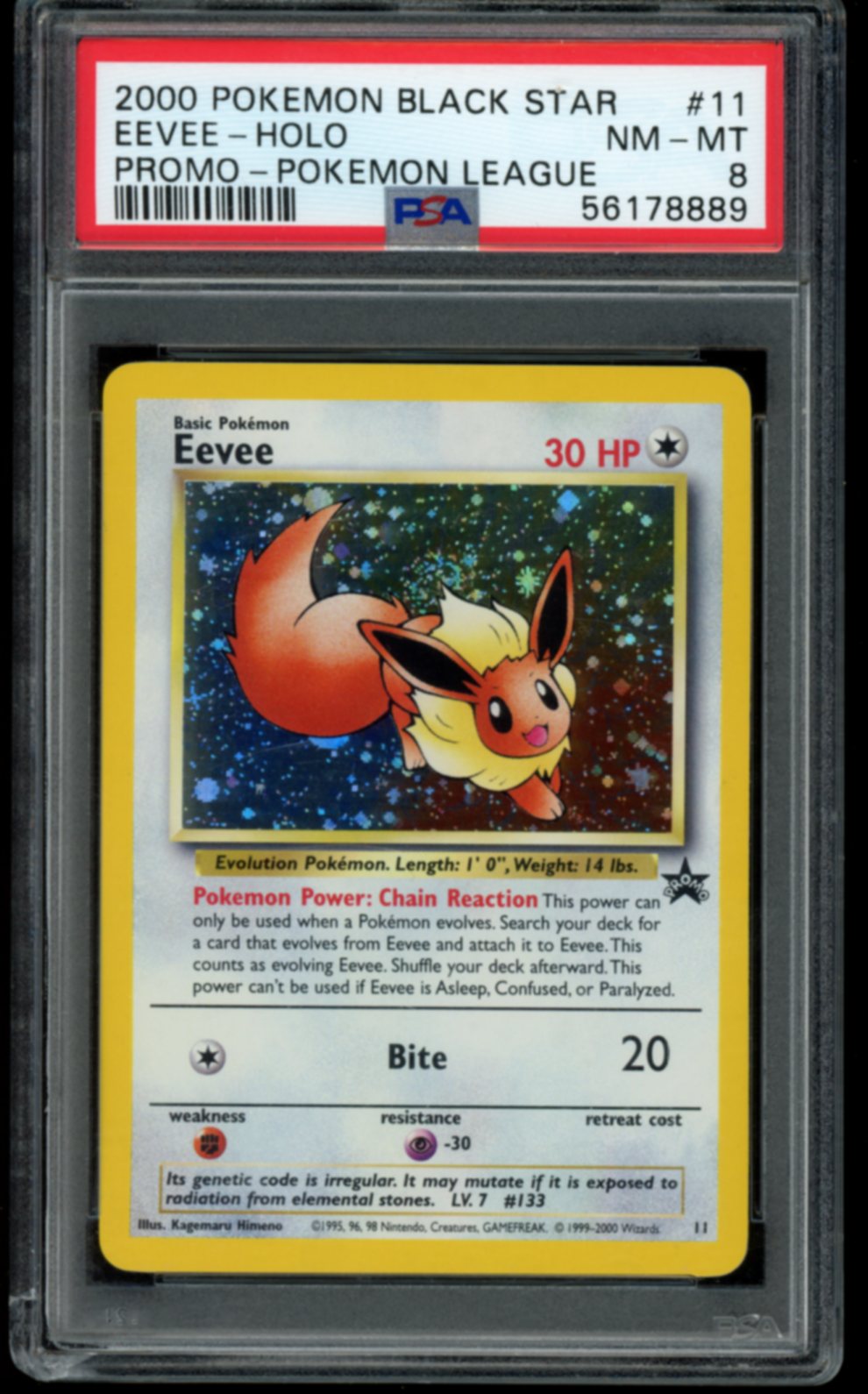 Eevee #11 PSA 8