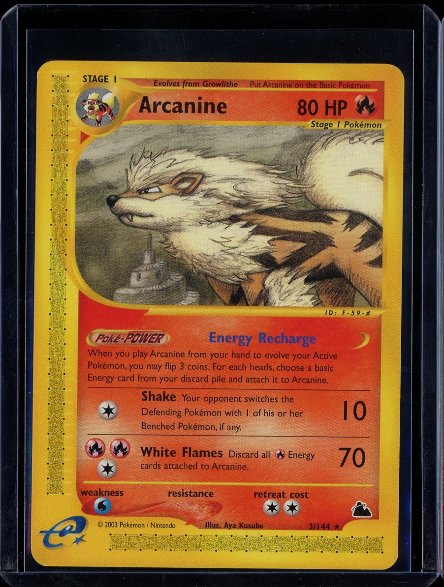Arcanine 3/144 Normal Skyridge