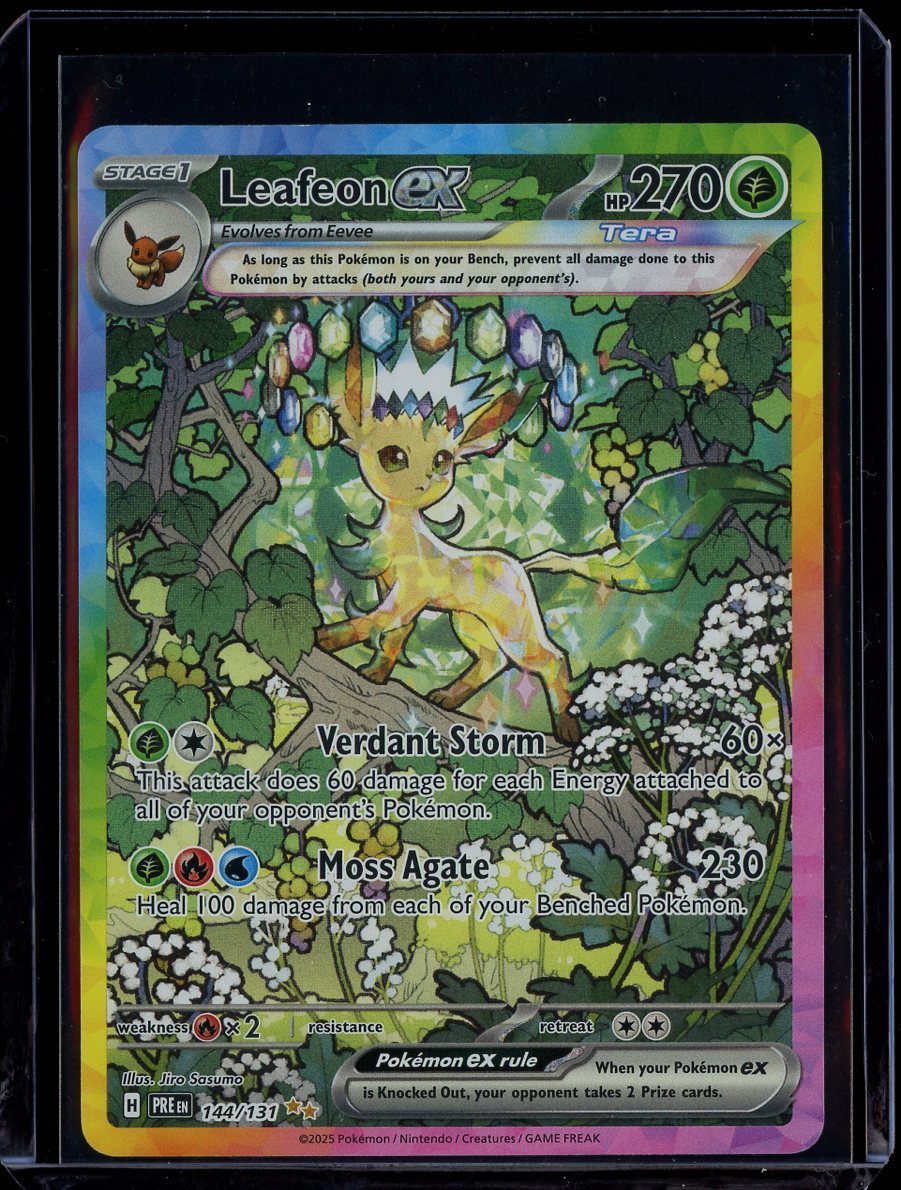Leafeon ex 144/131 Pristmatic Evolutions