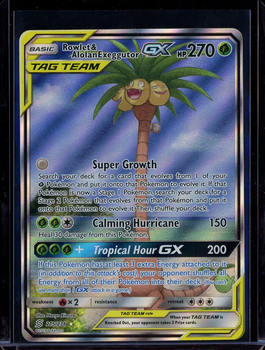Rowlet & Alolan Exeggutor 215/236 Unified Minds