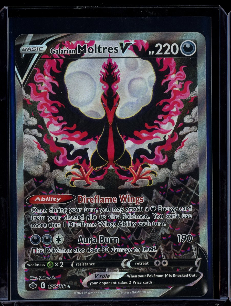 Galarian Moltres V 177/198 Chilling Reign