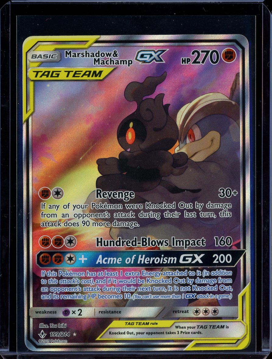 Marshadow & Machamp GX 199/214 Unbroken Bonds