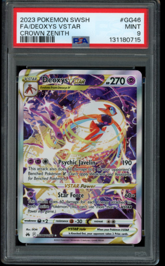 Deoxys VSTAR #GG46 PSA 9