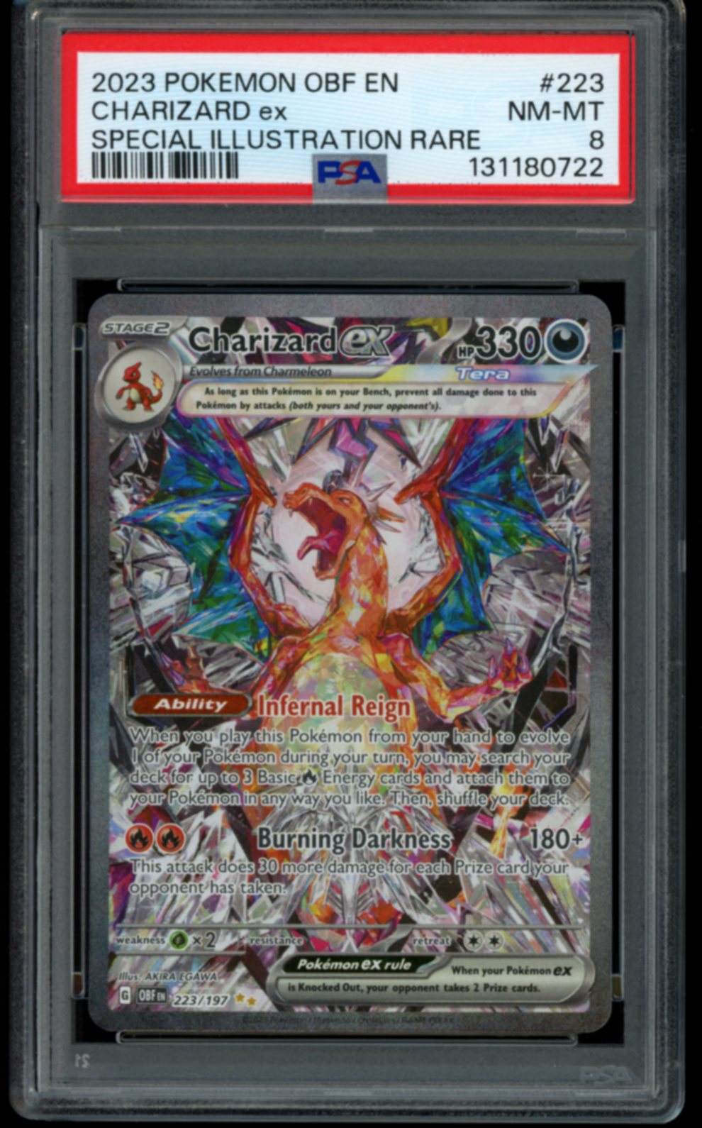 Charizard ex #223 PSA 8