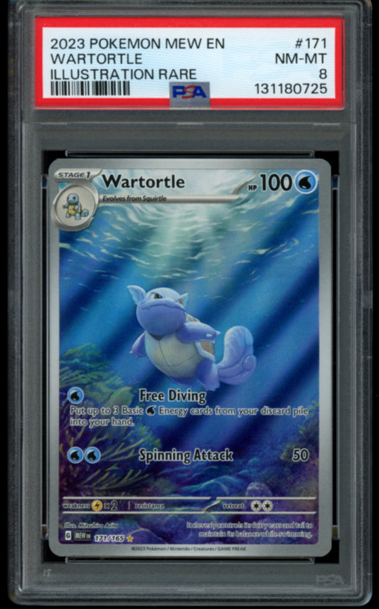 Wartortle #171 PSA 8