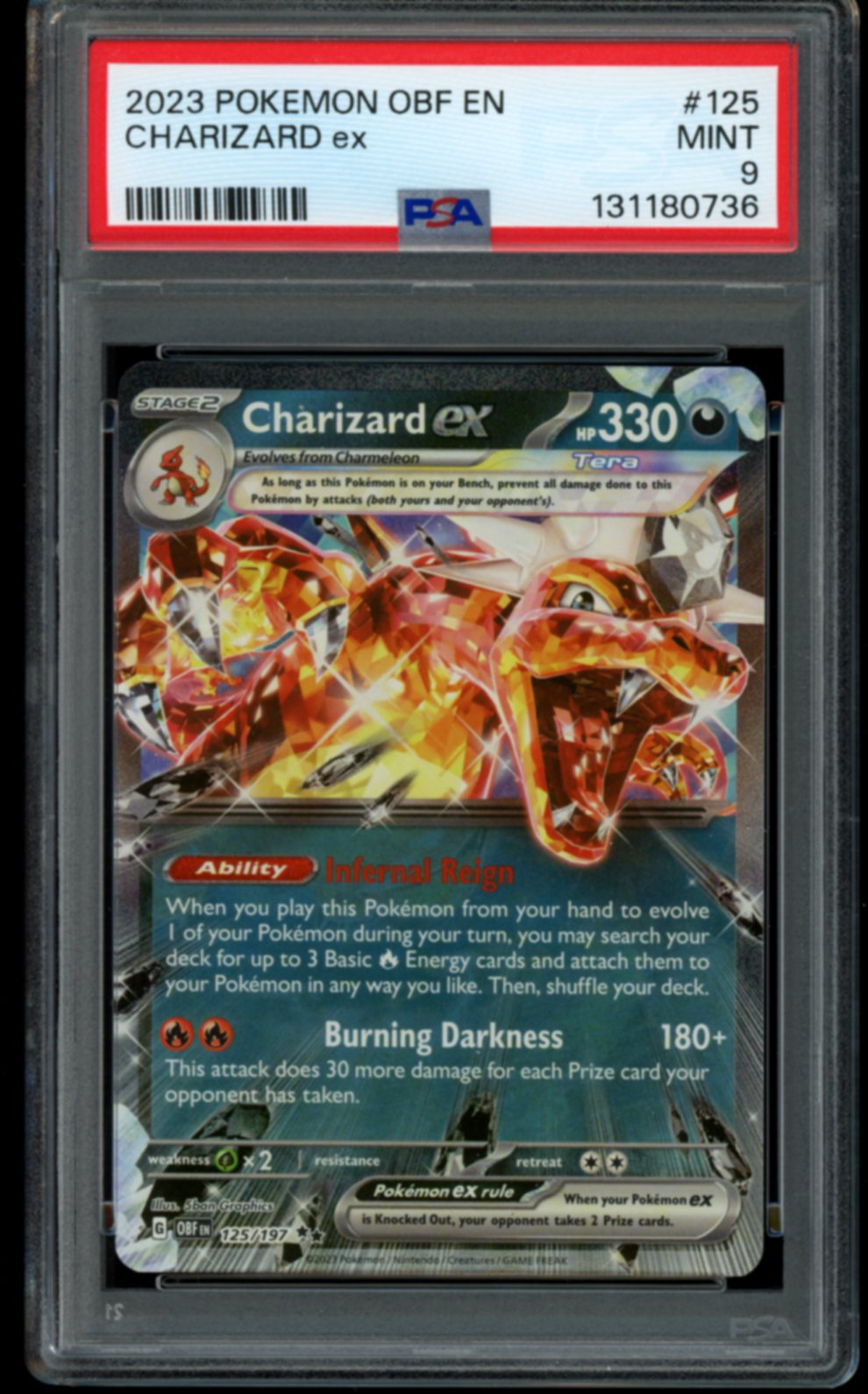 Charizard ex #125 PSA 9