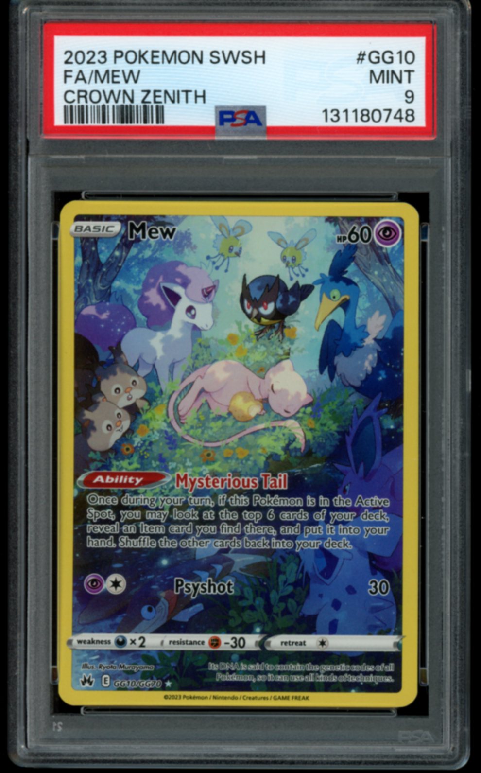 Mew #GG10 PSA 9