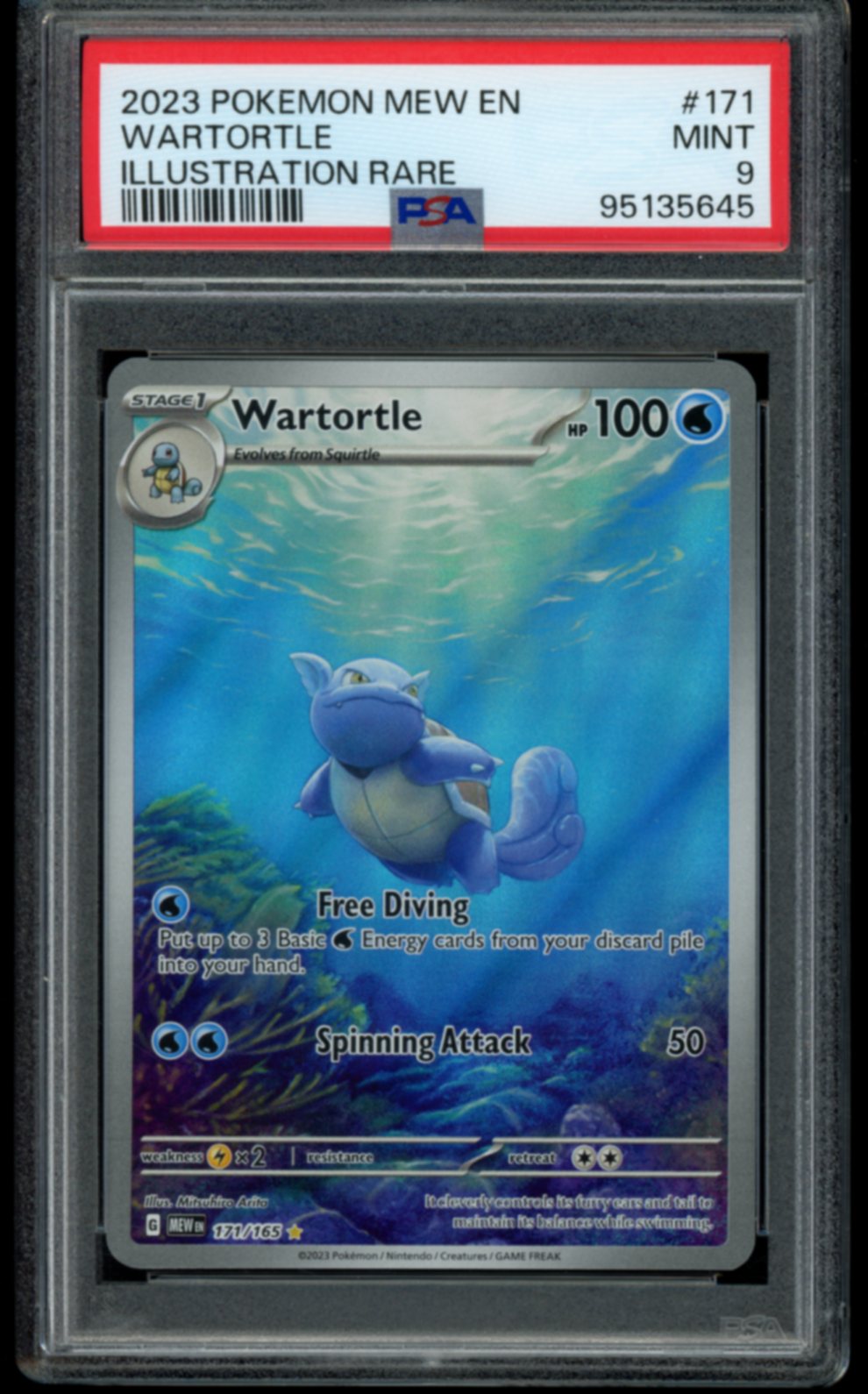 Wartortle #171 PSA 9