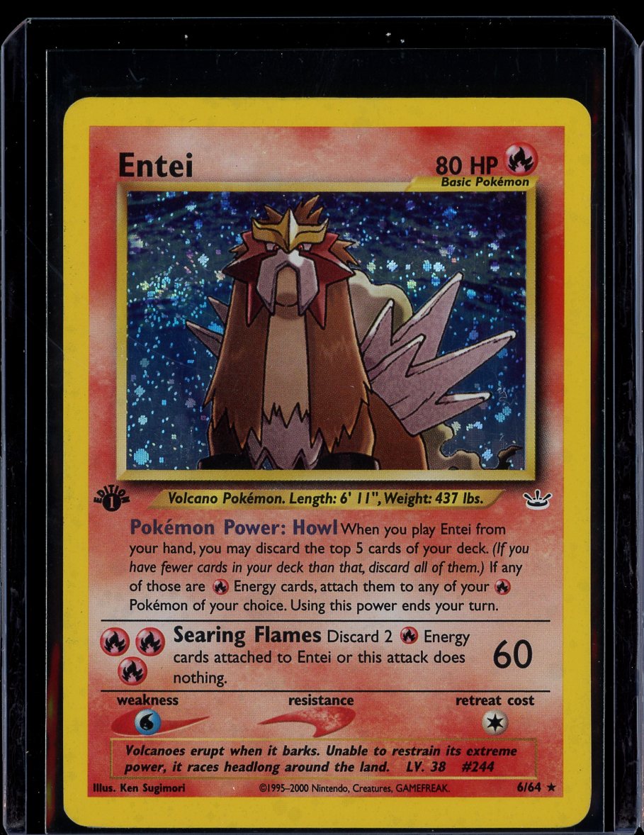 Entei 06/64 1st Edition Holo Neo Revelation