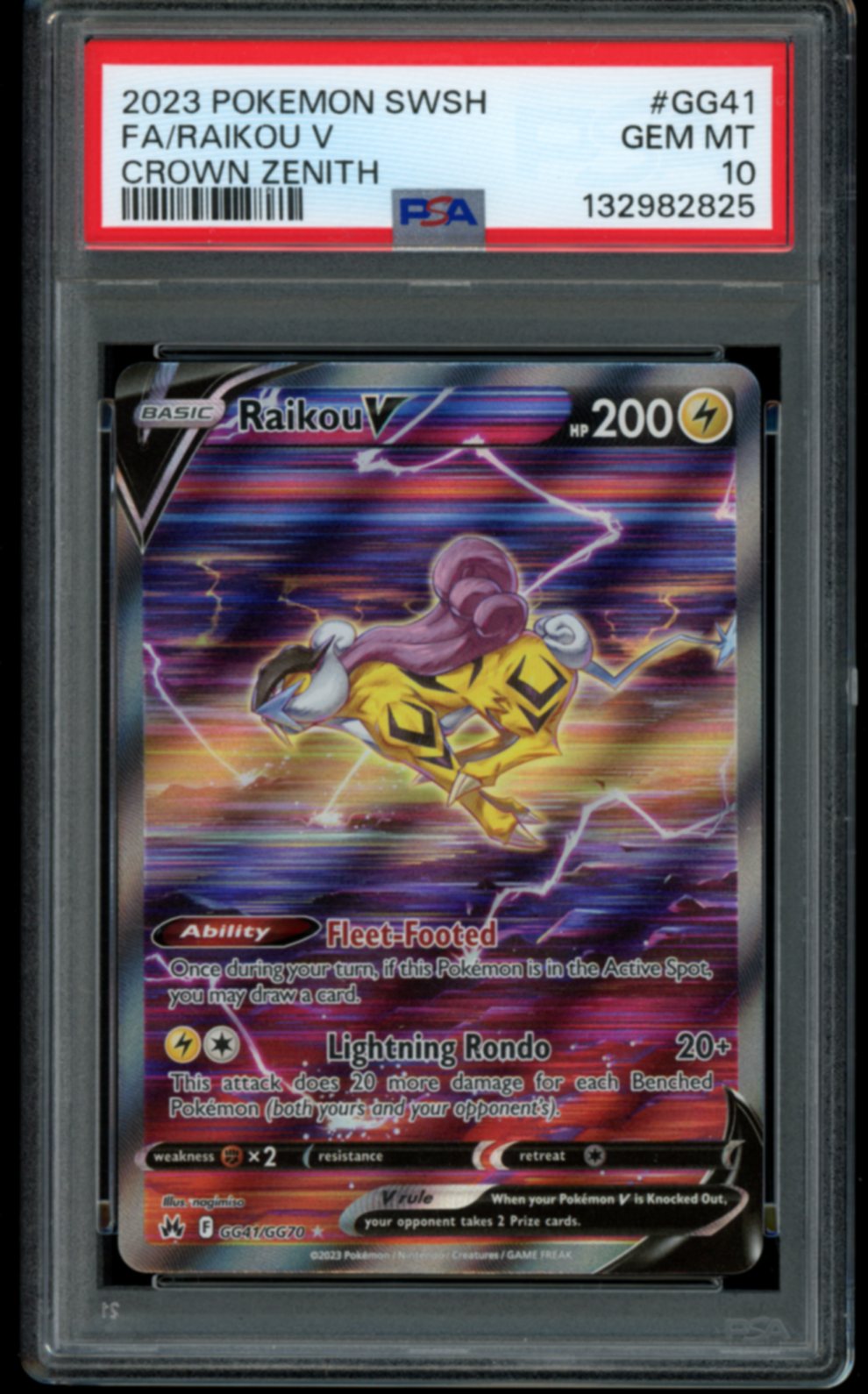 Raikou V #GG41 PSA 10