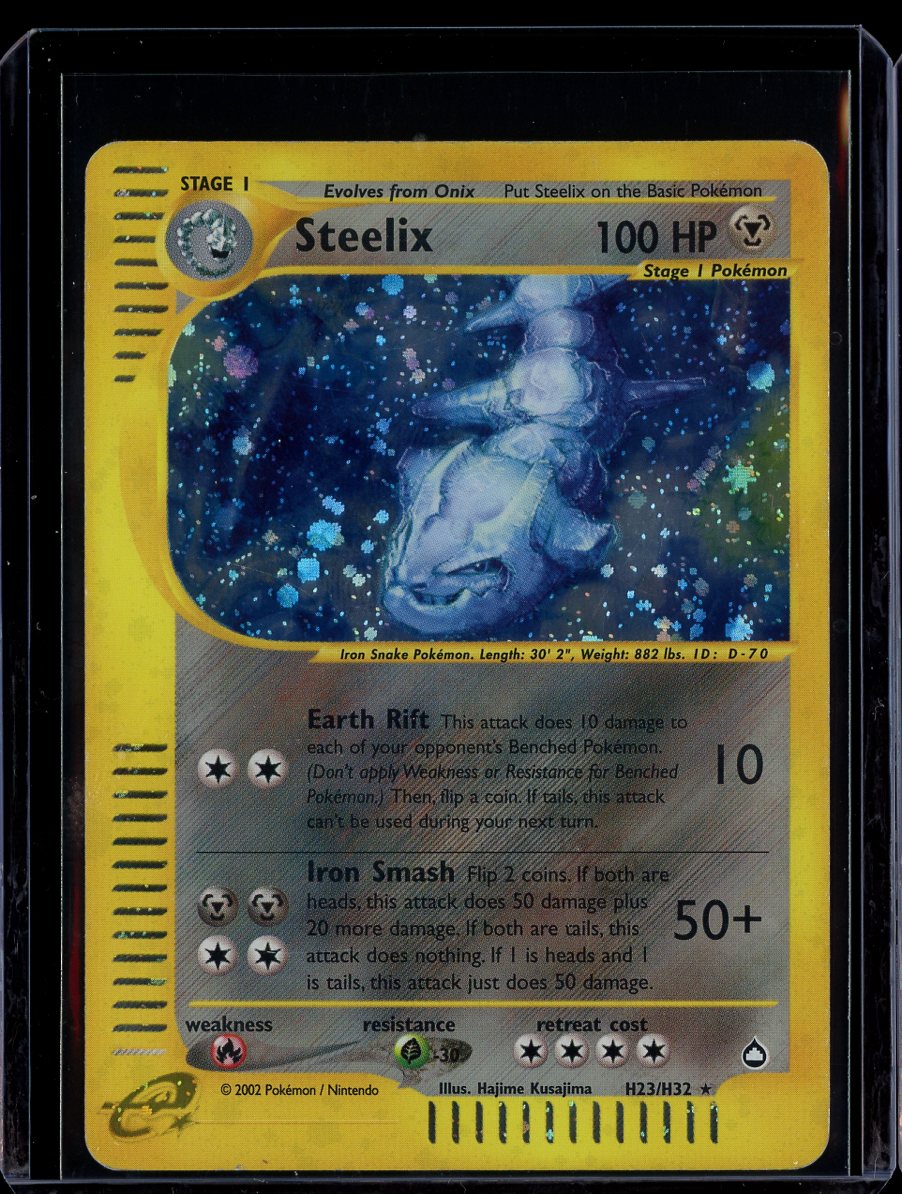 Steelix H23/H32 Holo Aquapolis