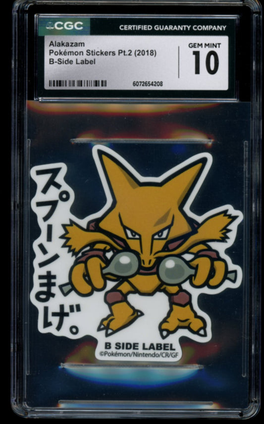 Alakazam Stickers CGC 10