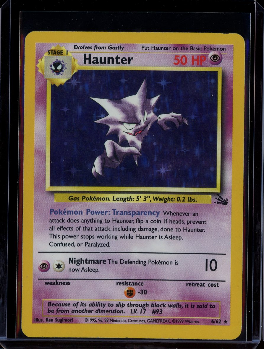 Haunter 6/62 Holo Fossil