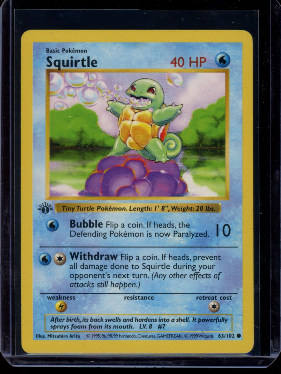 Squirtle (1st Ed - Shadowless) #63