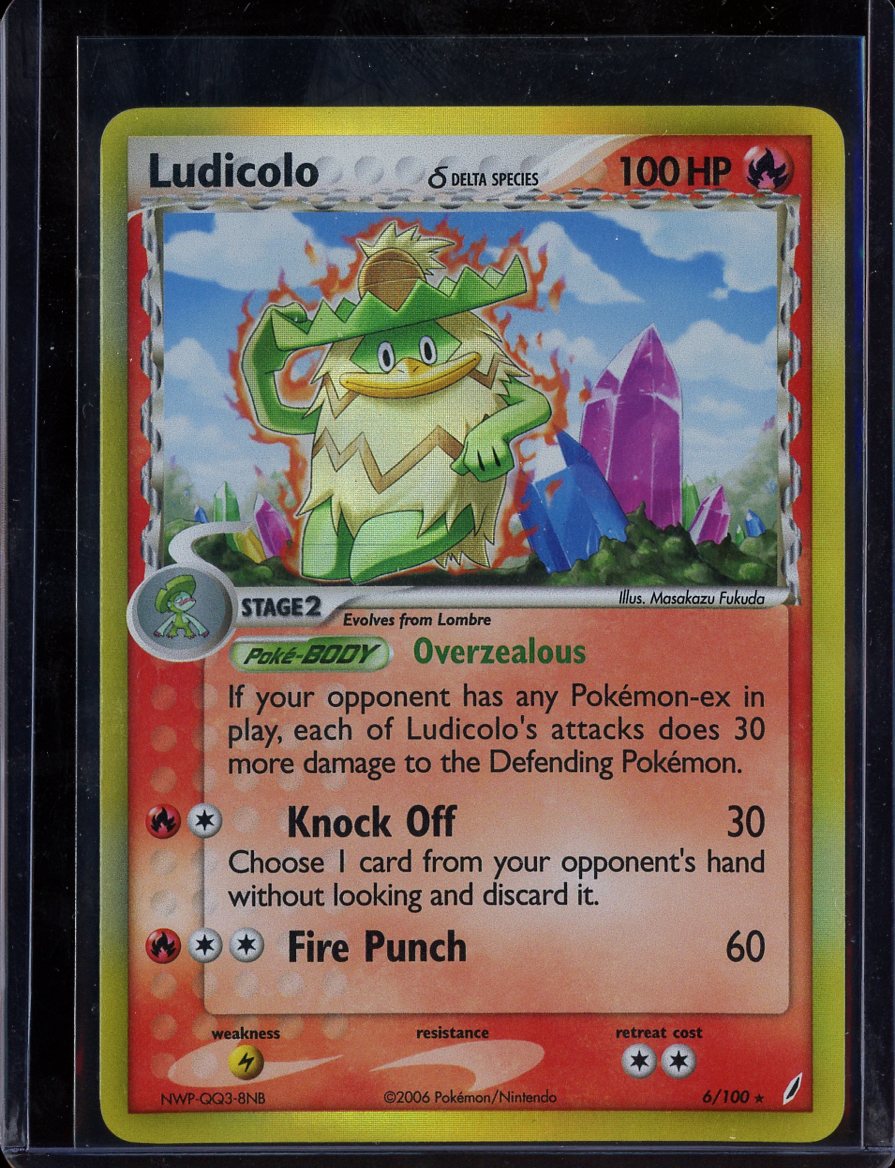 Ludicolo 6/100 Holo EX Crystal Guardians