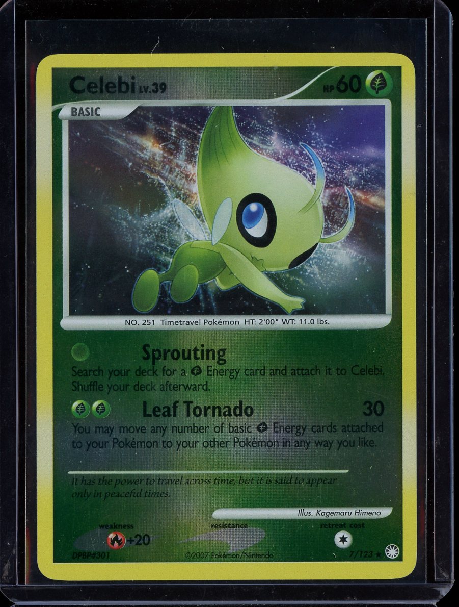 Celebi 7/123 Reverse Holo Mysterious Treasures