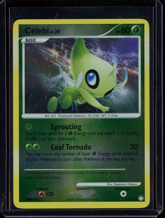 Celebi 7/123 Reverse Holo Mysterious Treasures