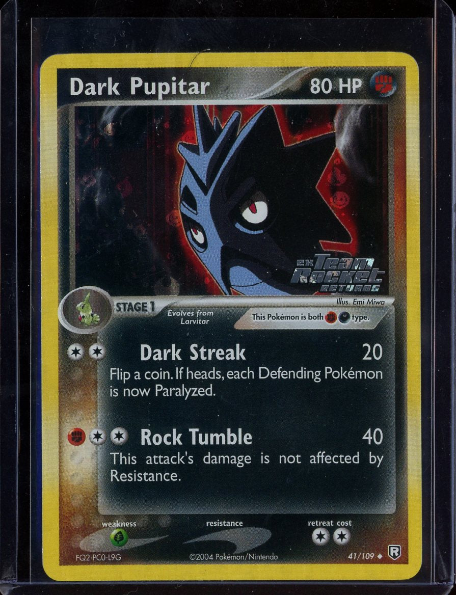Dark Pupitar 41/109 Reverse Holo EX Team Rockets Returns