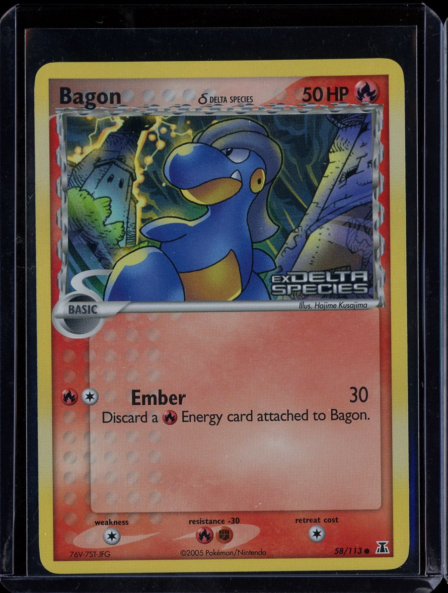 Bagon 58/113 Reverse Holo EX Delta Species