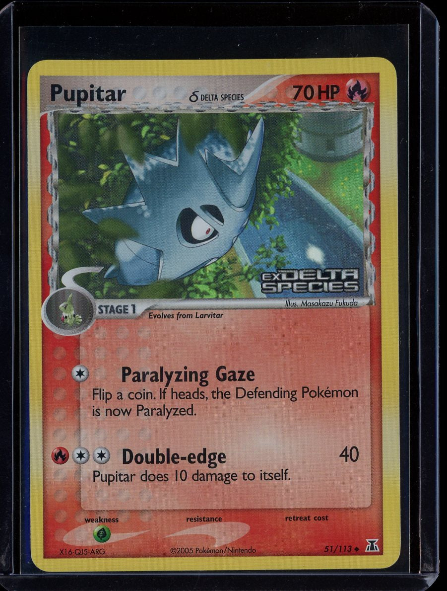 Pupitar 51/113 Reverse Holo EX Delta Species