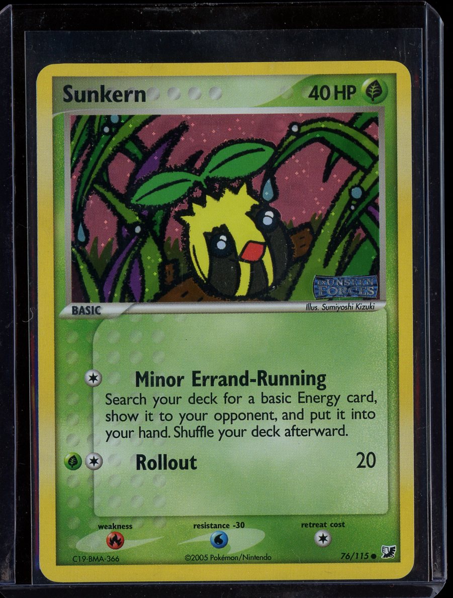 Sunkern 76/115 Reverse Holo EX Unseen Forces