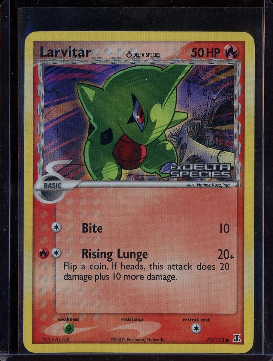 Larvitar 73/113 Reverse Holo EX Delta Species