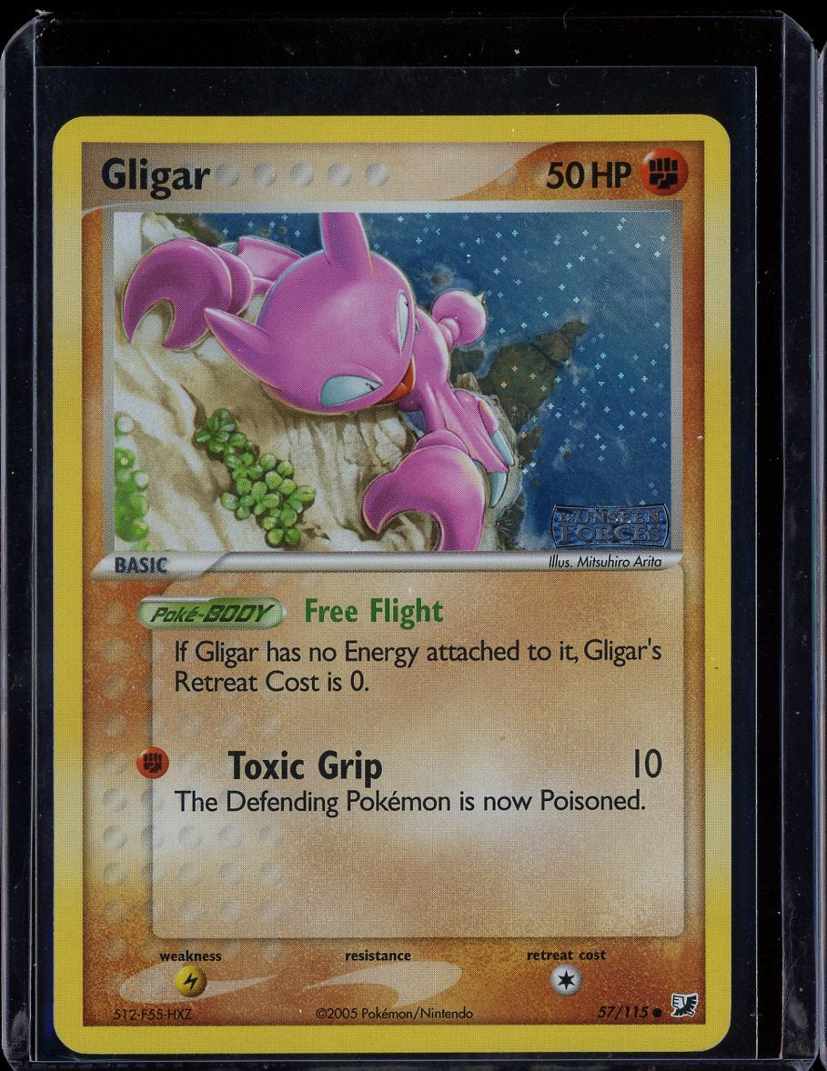 Gligar 57/115 Reverse Holo EX Unseen Forces