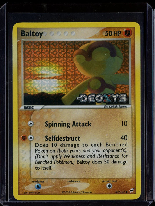 Baltoy 53/107 Reverse Holo EX Deoxys