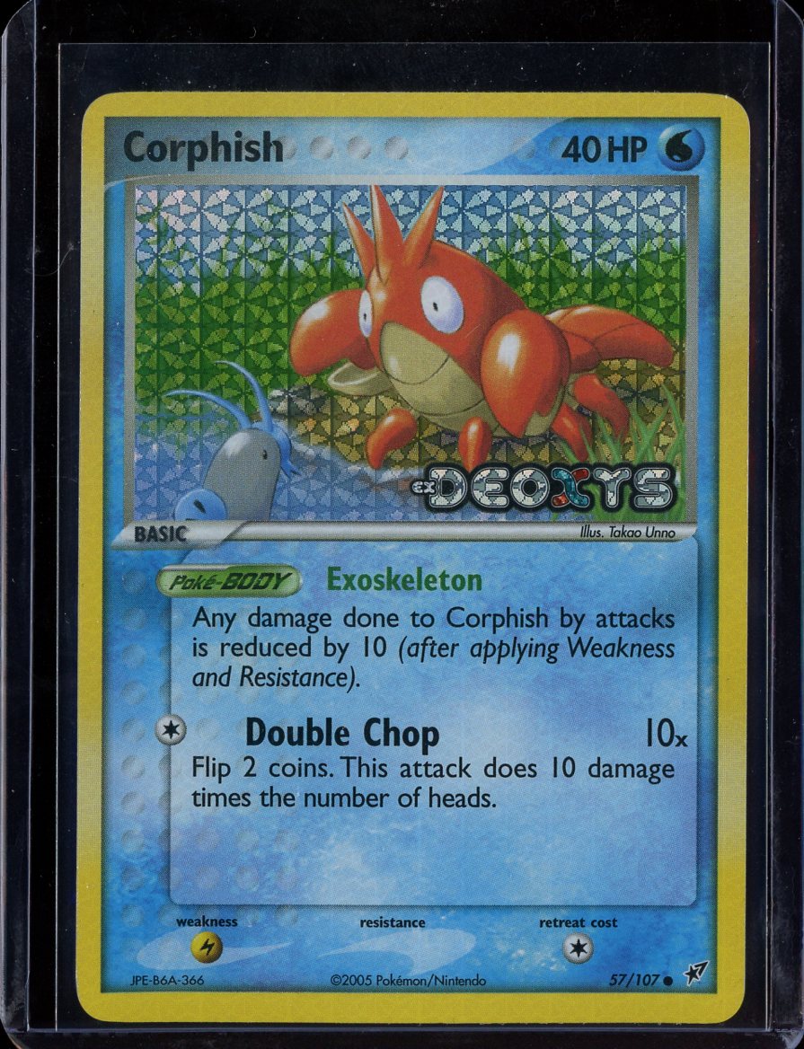 Corphish 57/107 Reverse Holo EX Deoxys