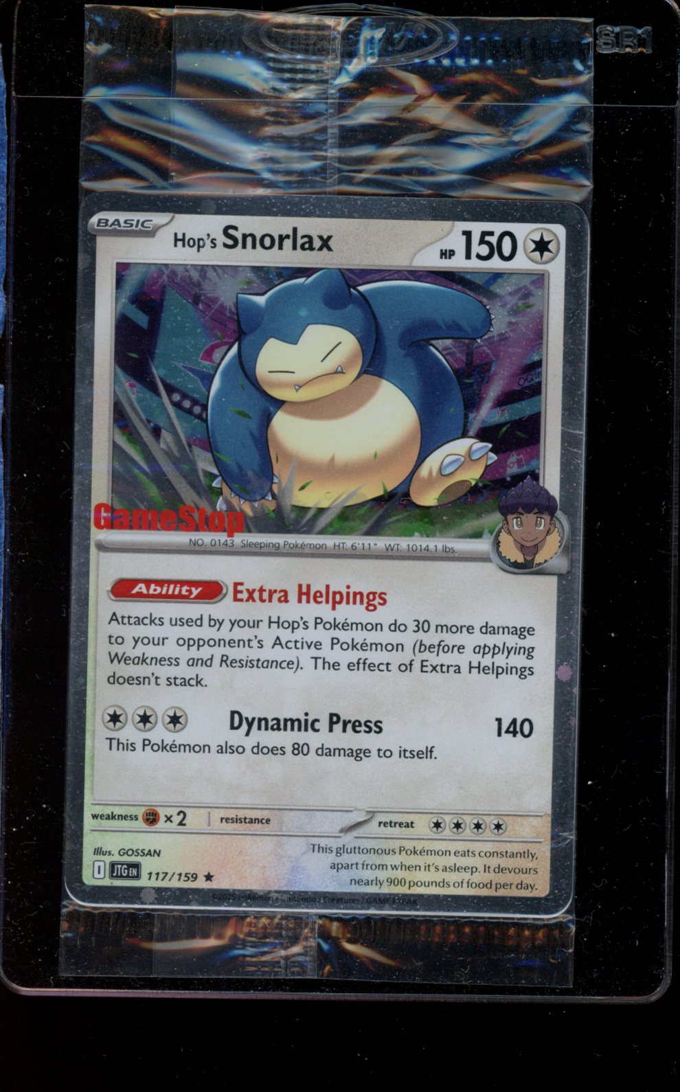 Hop's Snorlax (GameStop Stamp - Sealed) #117