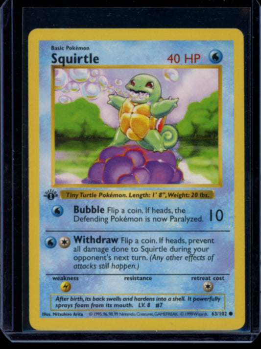 Squirtle (1st Ed) #63