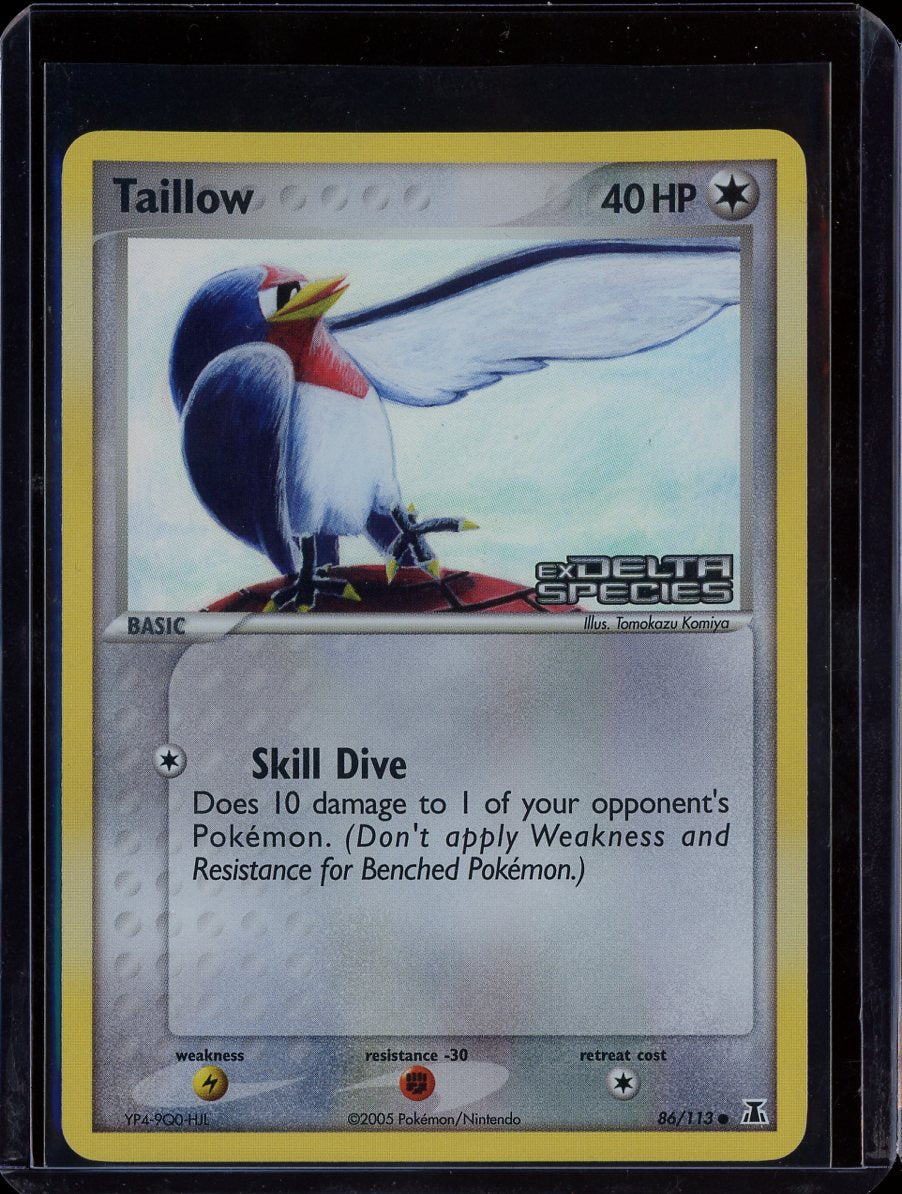 Taillow 86/113 Reverse Holo EX Delta Species