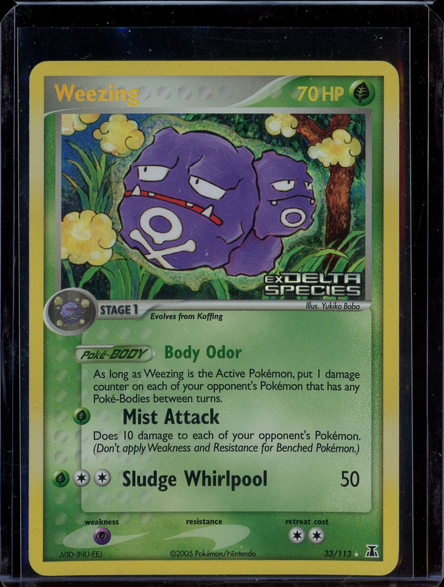 Weezing 33/113 Reverse Holo EX Delta Species