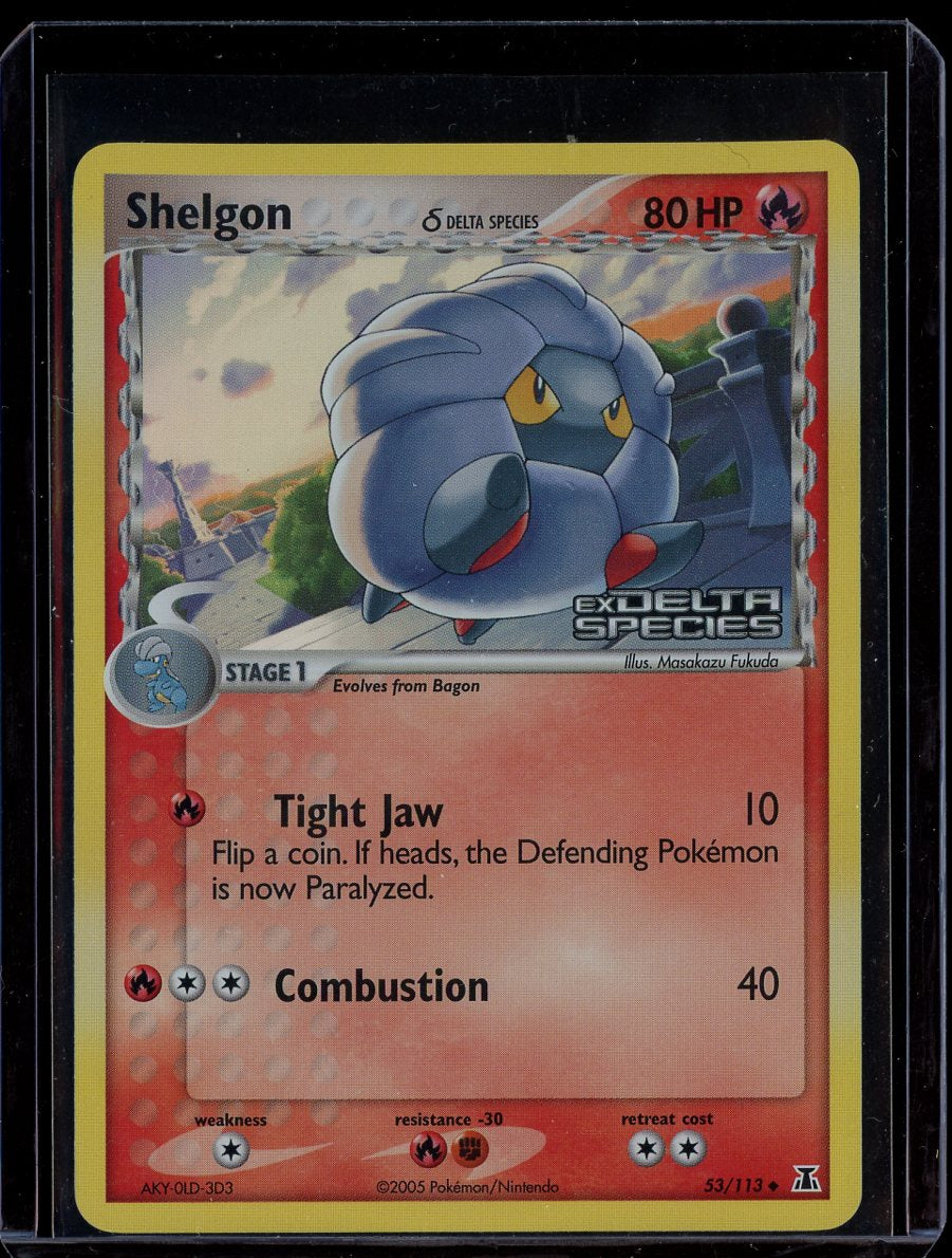 Shelgon 53/113 Reverse Holo EX Delta Species