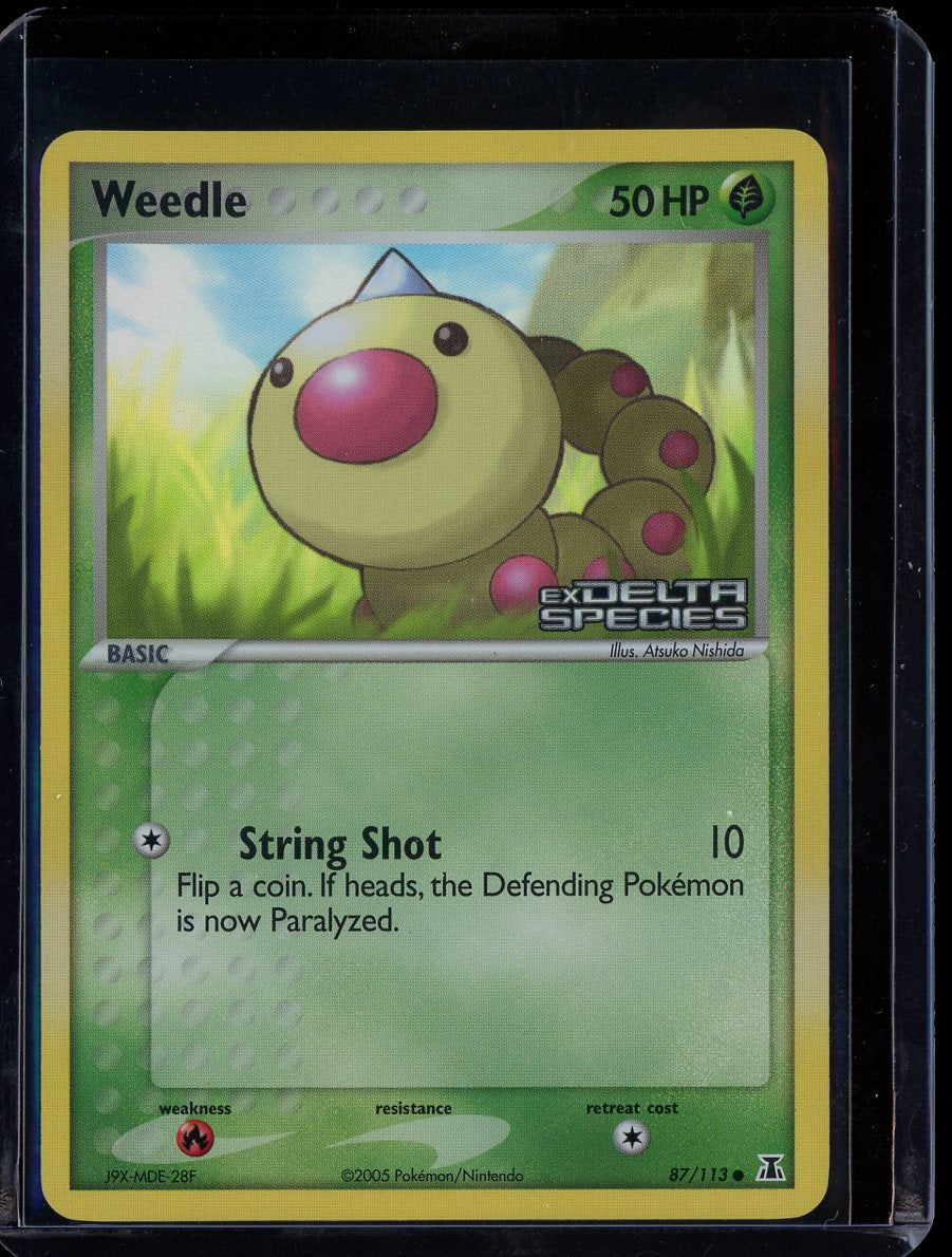 Weedle 87/113 Reverse Holo EX Delta Species