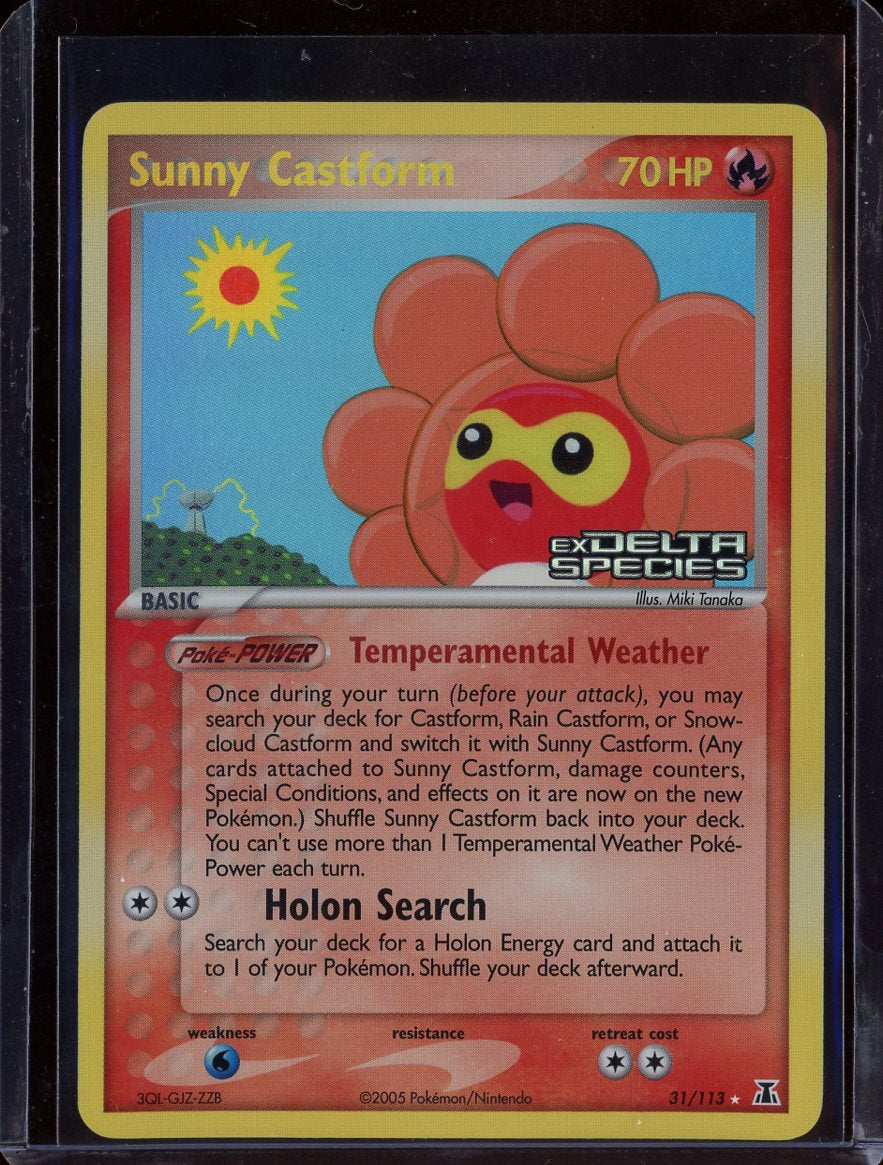 Sunny Castform 31/113 Reverse Holo EX Delta Species