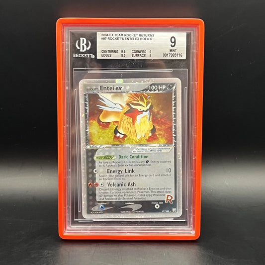 Pokemon EX Team Rocket Returns Rocket's Entei ex 97/100 BGS 9